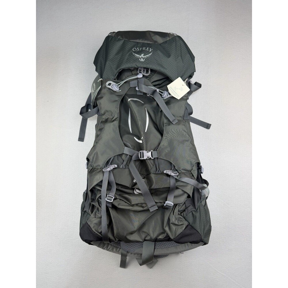 NWT Osprey Ariel 65 L Women’s Hiking Backpack Camping Pack Green Gray 3967 Cu.in